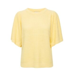ICHI Ihnovo Butter Yellow Sweater